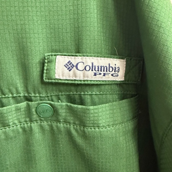 Columbia PFG USF Bulls Fishing Shirt Mens Green Florida South Florida - Picture 5 of 9